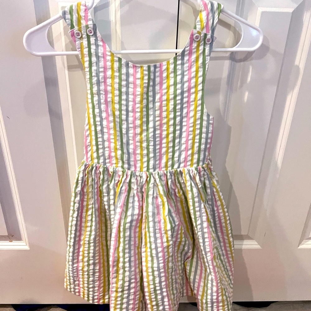 Mini Boden Pastel Striped Dress
